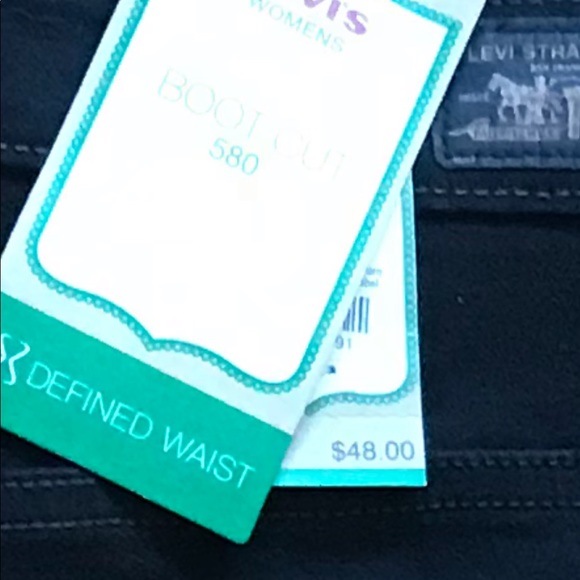 Levi’s 580 Boot Cut Jeans NWT Embellished Pockets - Picture 3 of 3